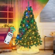 Lulu Home 6FT Christmas Tree, Artificial Christmas Tree with RC 300 LEDs Warm...