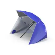 Havana Outdoors Beach Umbrella Tent 2.4M Outdoor Garden Beach Portable Shade 2.4m Blue