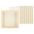 6"x6" Wood Panels Board, 8Pcs Unfinished Square Wood Canvas Boards