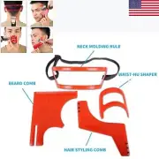 Beard Shaping Mustache Hairline Stencil Hair Cutting Kit Template Haircut Tool