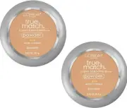 Pack of 2 Loreal True Match Super Blendable Powder W4.5 Warm Chaud