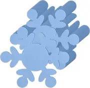 24 Pieces Foam Snowflakes Foam Christmas Snowflakes Shapes Blue Foam Winter Snow