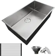 30 Inch Undermount Kitchen Sink,30*16.5 Inch Single Bowl Kitchen Sinks,Sus304 St