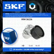 Aux Belt Tensioner fits RENAULT TALISMAN KP, L2M 1.6D 1.7D 15 to 22 Drive SKF