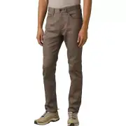 PRANA BRIDGER JEAN SLIM FIT TAPERED PANTS Men's Size 38 X 32 MUD BROWN