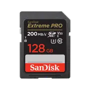 SanDisk 128GB Extreme PRO SDXC UHS-I Memory Card - C10, U3, V30, 4K UHD, SD Card - SDSDXXD-128G-GN4IN