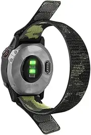 26mm Strap for Garmin Fenix 7X Pro / 6X / 5X Plus/epix Pro 51mm watch band, Quick Dry Woven Nylon Bracelet for Garmin tactix 7 Enduro Instinct 2X Ultralight Wristband