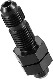 MACHSWON Car Straight Bulkhead Fuel Fitting 4AN Male to AN4 Male Straight Bulkhead Flare Fitting Union Adapter Aluminum Black