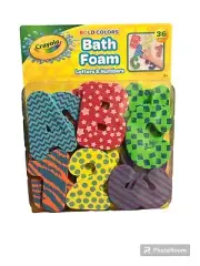 Crayola Bath Foam Letters & Numbers 36 Piece Set Brand new.