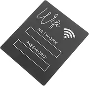 [TEMPNAP] Versatile Acrylic Wifi Password Sign Tabletop Display for Home Office Restaurant Minimalist Design Easy to Clean Stylish Wifi Code Board Without Pedestal