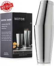 Boston Cocktail Shaker Set, 18oz & 28oz Stainless Steel, Bartender Tools