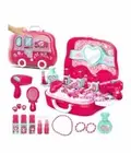 Beauty make up case and cosmetic set suitcase with makeup accessories for Kids