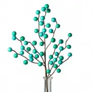 Robin's Egg Blue Mixed Sized Balls 17" Pick
