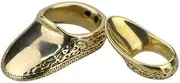AMEYXGS Archery Thumb Ring Handmade Brass Finger Protector Thumb Protector Ring for Outdoor Archery Hunting Accessories Finger Tab