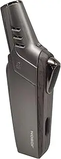 JOBON Butane Torch Lighter, Premium Multipurpose Professional Refillable Reusable Single Jet Flame Gas Lighter for Kitchen Grill BBQ Camping Candle, Great Gift Idea (Butane Not Included) (Grey)