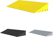 2" 4" Rise Wheelchair Ramp for Doorways, Home Entry Ramps Portable Plastic Threshold Ramp with Non-Slip Surface for Scooter Stroller Tool Carts Sweeping Robots(Yellow,Height 5cm/2")