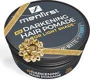 MENFIRST - Men's Hair and Beard Pomade - Instant Gray Coverage Styling Paste that Instantly Darkens White Hair - Light Brown to Blonde - 1 Pack