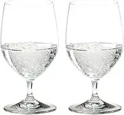 Riedel Vinum Water Machine-Made Crystal Glass, Clear – Versatile Glassware for Water, Juice & More – High-Quality Crystal with a Timeless Design – 350 ml Capacity (Pack of 2)