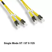 2m/6.56ft ST/ST Duplex 9/125 Single-Mode Fiber Optic Patch Cable OFNR Ethernet