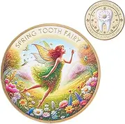 Tooth Fairy Coin, Kids Lost Teeth Souvenir, Metal Collectible, Portable Keepsake, Growth Memorial, Lightweight Design, Great for Boys, Girls, Children, Childhood Memories