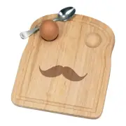 Handlebar Moustache Breakfast Dippy Egg Cup Board Funny Mens Hipster Beard