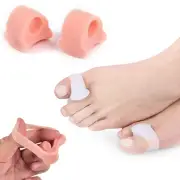 Silicone Gel Toe Spacer Separator Straightener Spreader Bunion Pain Relief SFG