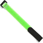 10pcs/lot 2cm * 30cm Nylon Reverse Buckle Magic Hook Loop Fastener Cable Ties Strap Sticky Line Finishing (Color : Light Green)