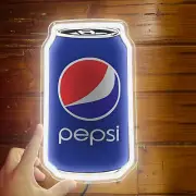 Neon Sign - Pepsi Cola Can Shaped Light for Man Cave and Bar Decor K1