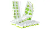 Ice Cube Trays 4 Pack, Easy-Release Silicone & Flexible 14-Ice Cube Trays