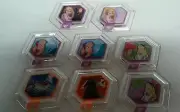 DISNEY INFINITY Girls 8 Power Disc Lot Tangled Rapunzel Mulan Frozen Alice Anna