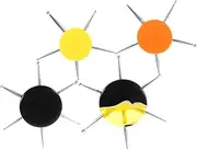 NOLITOY Dotted Needle Clay Tools 4pcs Circular Manicure Pen Nail Art Supplies for Women for DIY