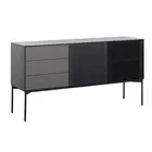 Modern Furniture SEGAN Sideboard Buffet 160cm - Black & Grey