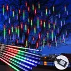 LED Meteor Shower Lights Fairy String Light Falling Rain Tree Xmas Party