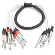 - SAST-4-8-3 - 4 Channel 1/4" TRS Insert Snake Cable to 8 1/4" TS - 3 Feet