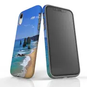 For iPhone XR Case Armoured Tough Cover,Famous Rocks