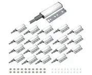 20 Pieces Push to Open Magnetic Cabinet Latch Soft Close Buffer for Cabinet Drawers Opens with Pressure Suitable for Cabinets Drawers Furniture
