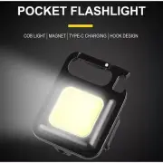 Mini LED Work Light rechargeable Waterproof Outdoor Camping Keychain Flashlight