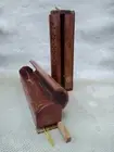 Incense Burner Holder Wooden Ying Yang Box Incense Stick Cone Holder Burner