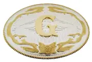 Initial G Letter g Belt Buckle New Men Women Western Really Cowboy Gold Metal