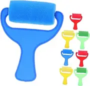 8Pcs Sponge Paint Brushes with Ergonomic Wide Handles for Rollers for Safe and Fun Early Learning Art Activities for Creative Crafts and Painting