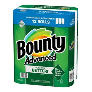 Bounty 兩層隨意撕特級廚房紙巾 101張 X 12捲
