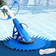 Aquabuddy Pool Cleaner, Automatic Vacuum Mop Floor Cleaners Wall Swimming Pools Brush Household Home Inground Above Ground Cleaning Tool, with Replacement Barracuda Diaphragm 10m Hose Blue