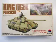 Nitto 1:76 Scale German WWll King Tiger Porsche Type Tank Model Kit # 730-250