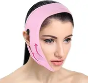 WLLHYF Reusable V Line Lifting Mask Chin Strap Double Chin Reducer Face Strap for Double Chin for Women Face Lift Prevent Sagging