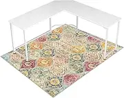 Office Chair Mat for Hardwood Floor & Tile Floor,48"X 60" Heavy Duty Desk Chair Mat for Hard Floors, Under Desk Rug for Rolling Computer Chair,Anti Slip,Low Pile Carpet Floor Protector-Multi