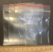 5x Resealable Plastic Bags Zip Lock For All Size Of Coins, Coin Not Included