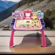 PINK VTech Get Ready for School Interactive Learning Desk Projector LED writing