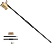[PARTYON] Pizza Oven Cleaning Brush Bolder and Thicker Brass Bristles with Metal Scraper