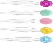 SOESFOUFU Lip Brush Lip Scrubber 5pcs Silicone Exfoliating Brush Rejuvenate Lips for Daily Skincare Routine