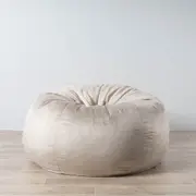 Pierre Fur Bean Bag - Champagne Latte